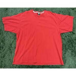 Starter Men's 2XL Red Short Sleeve Crew Neck T-Shirt Embroidered Logo Classic